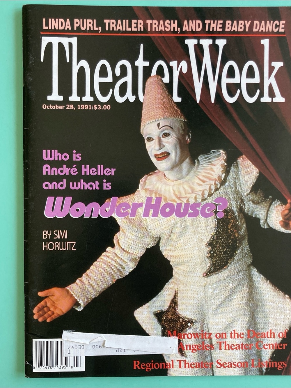 André Heller's Wonderhouse Linda Purl Theater Week Magazine October 1991 Address